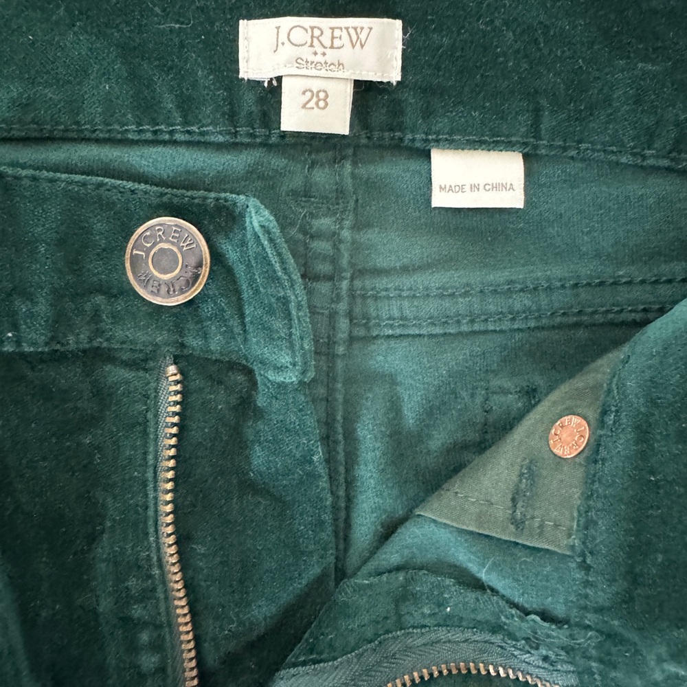 Velvet Green Pants - Picture 3 of 3